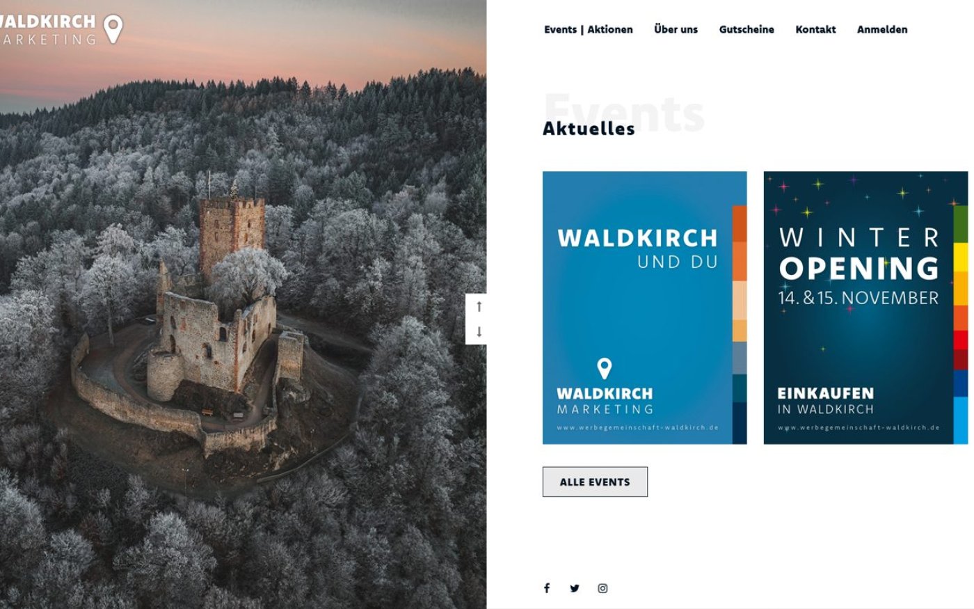 Website Werbegemeinschaft Waldkirch e. V. – Webdesign von Gehring Media